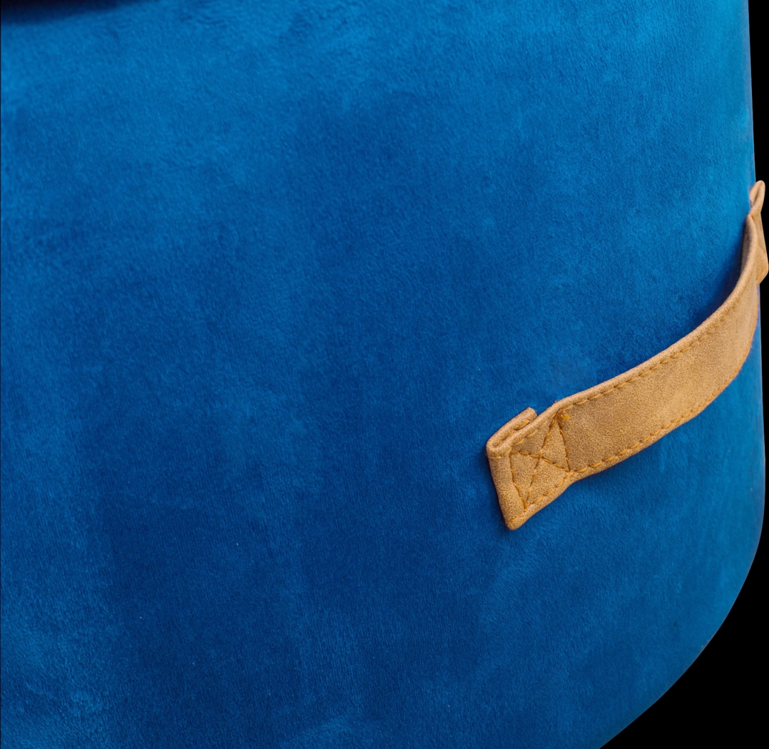 Kids Lomiller Blue Ottoman - Thumbnail - Image 3