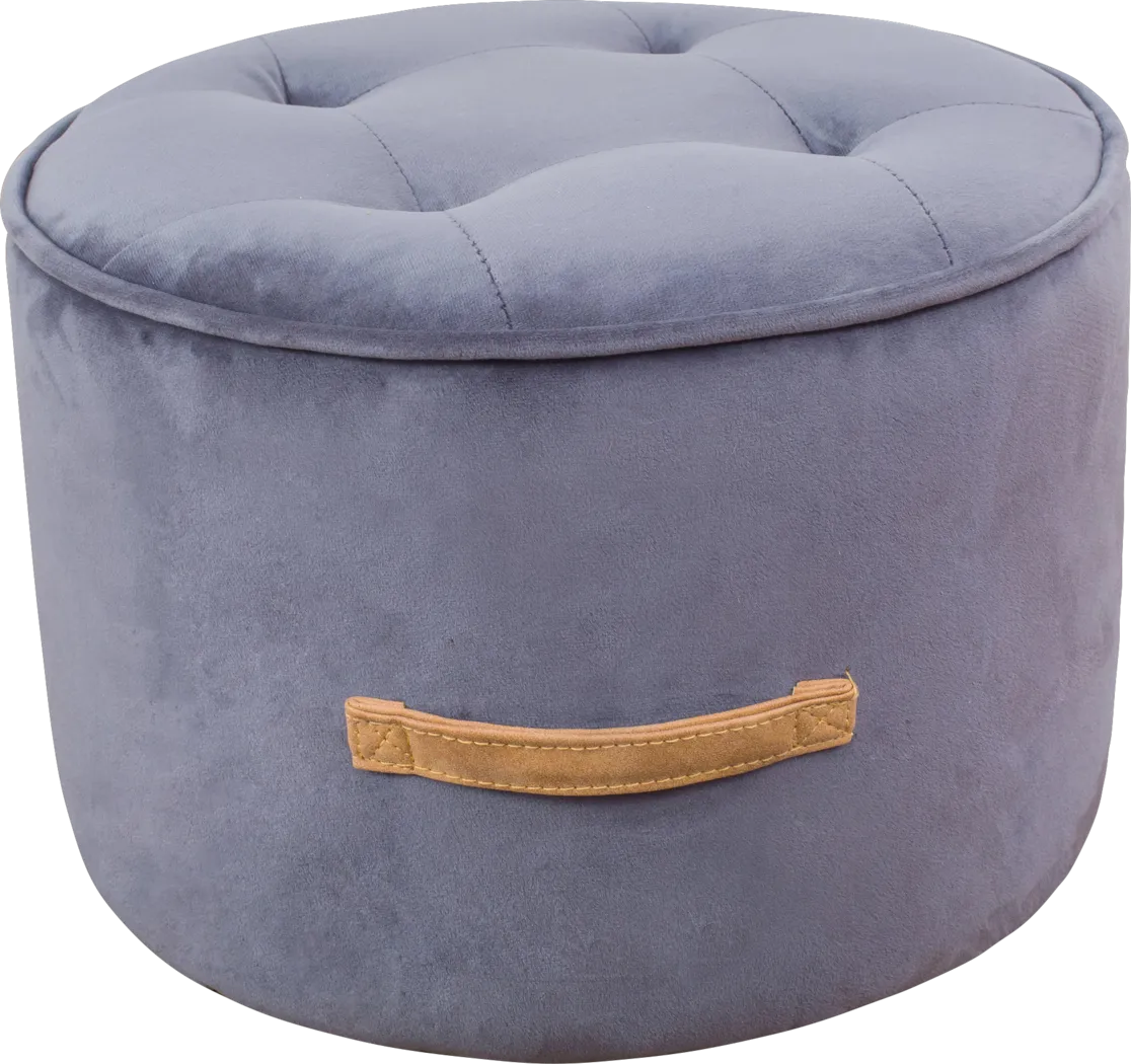 Kids Lomiller Gray Ottoman - Thumbnail - Image 1