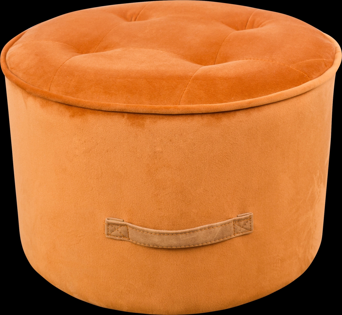 Kids Lomiller Orange Ottoman - Thumbnail - Image 1