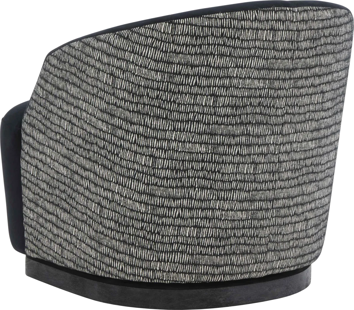 Lommel Black Swivel Accent Chair - Thumbnail - Image 5