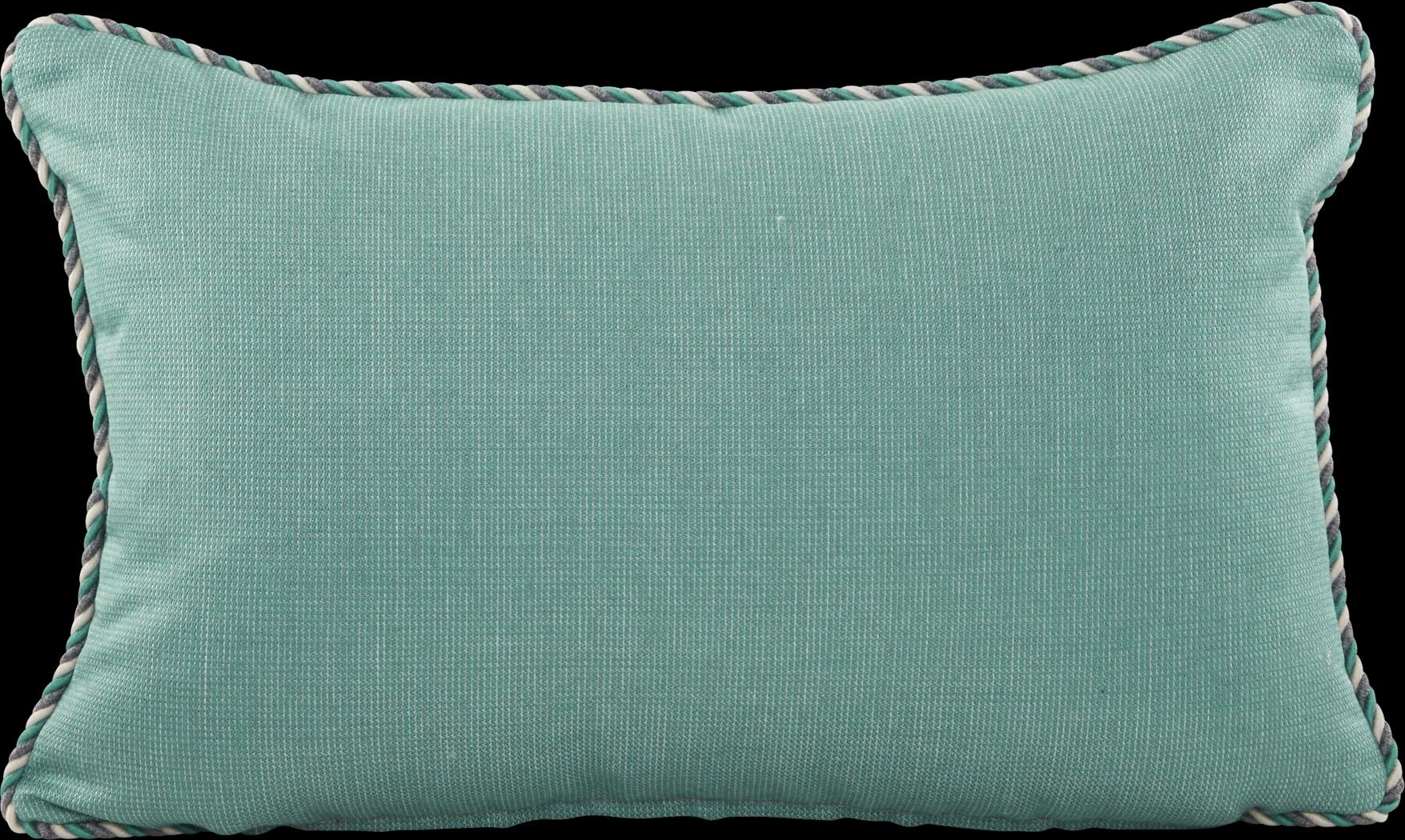 Turquoise Solid Indoor/Outdoor Accent Pillow - Thumbnail - Image 1