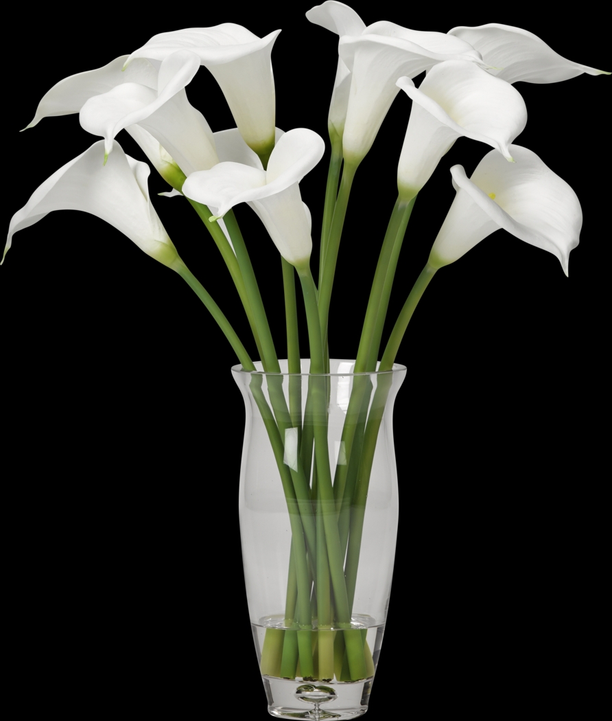 Londyn White Lily Silk Flower Arrangement - Thumbnail - Image 1