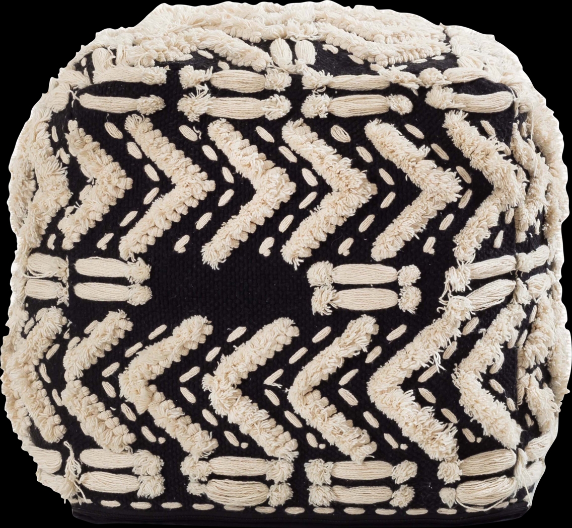 Lonella Black Pouf - Thumbnail - Image 2
