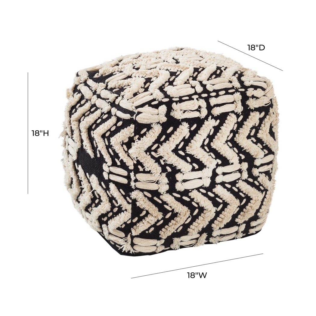Lonella Black Pouf - Thumbnail - Image 4