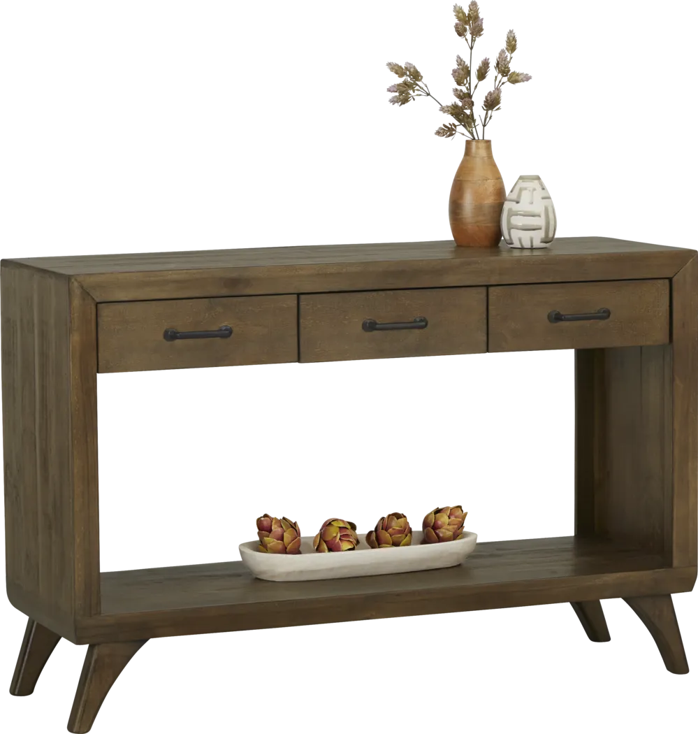 Long Valley Brown Sofa Table - Thumbnail - Image 1