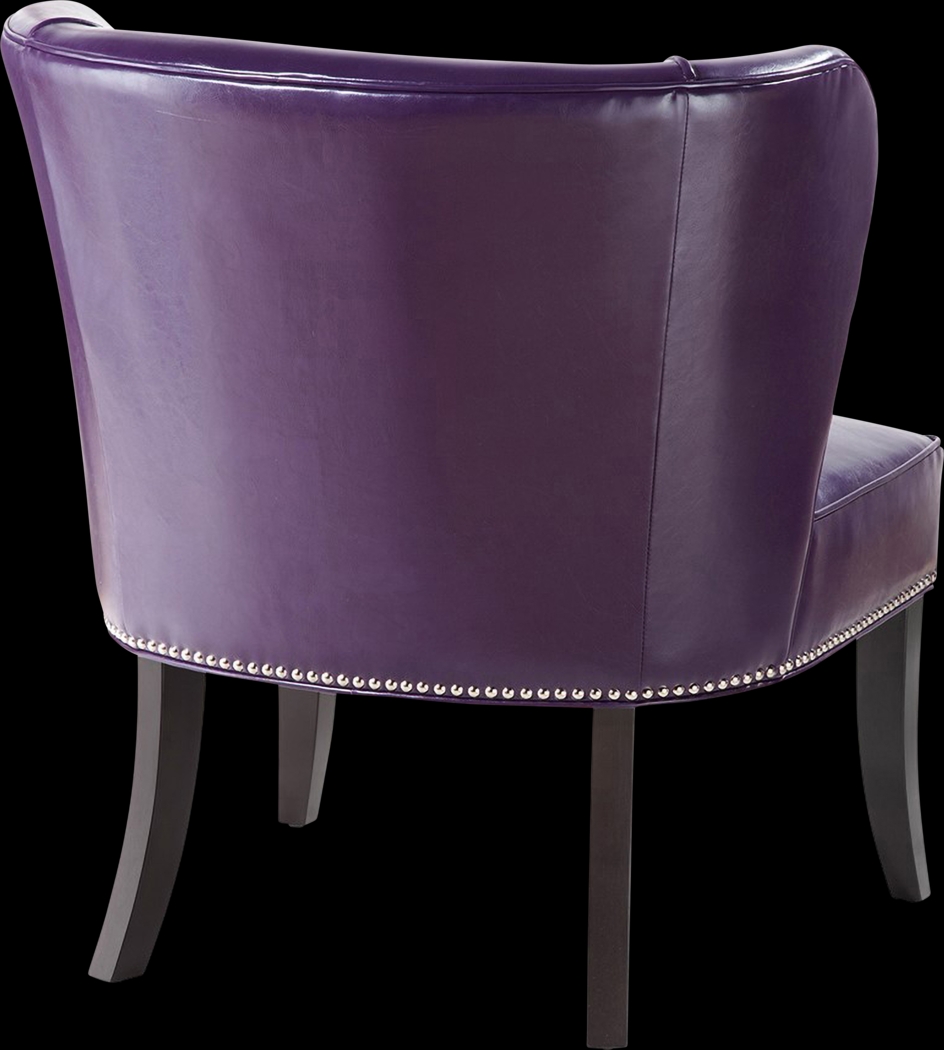 Longcope Purple Accent Chair - Thumbnail - Image 3