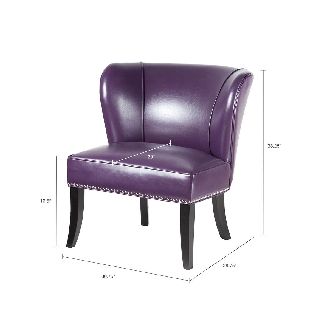 Longcope Purple Accent Chair - Thumbnail - Image 6