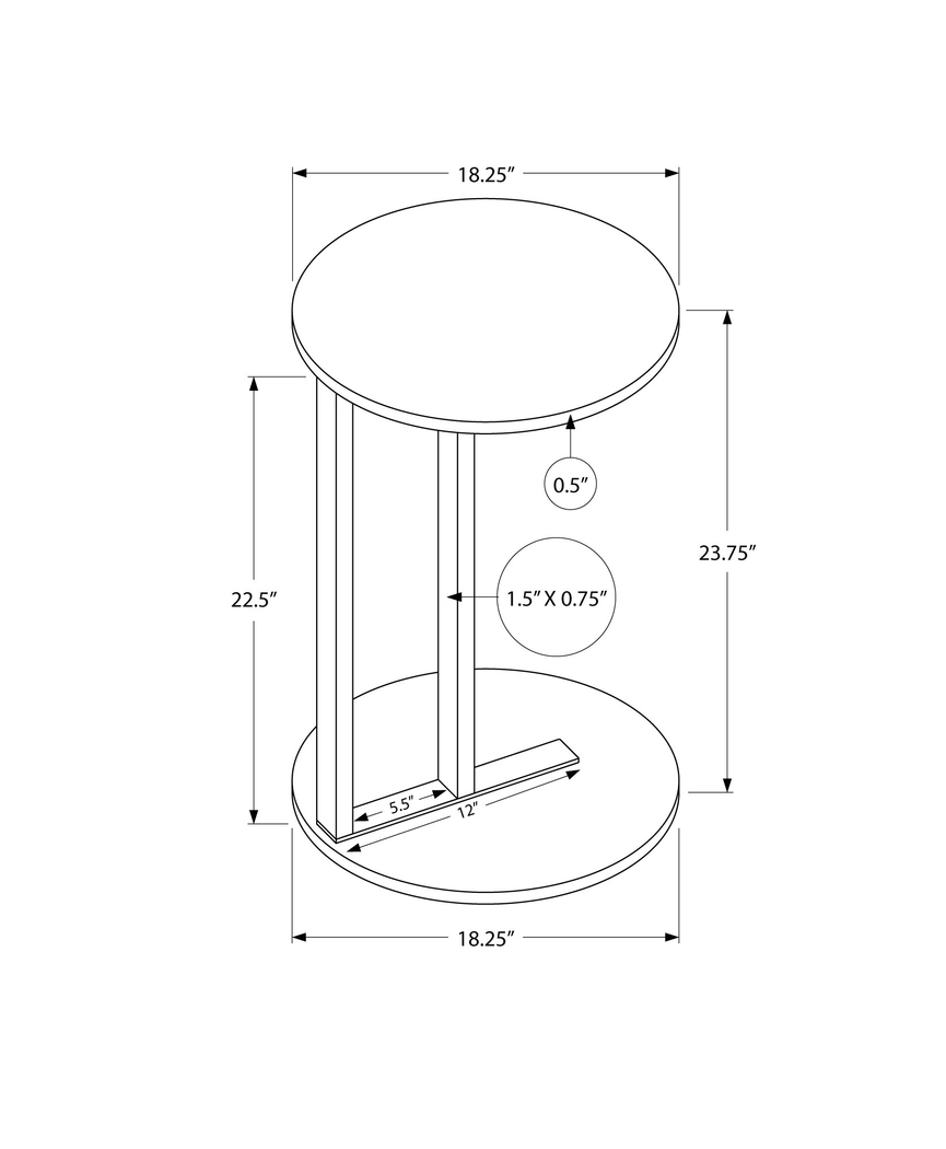 Longlake White Accent Table - Thumbnail - Image 4