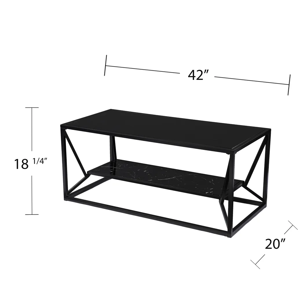 Longspur Black Cocktail Table - Image 6