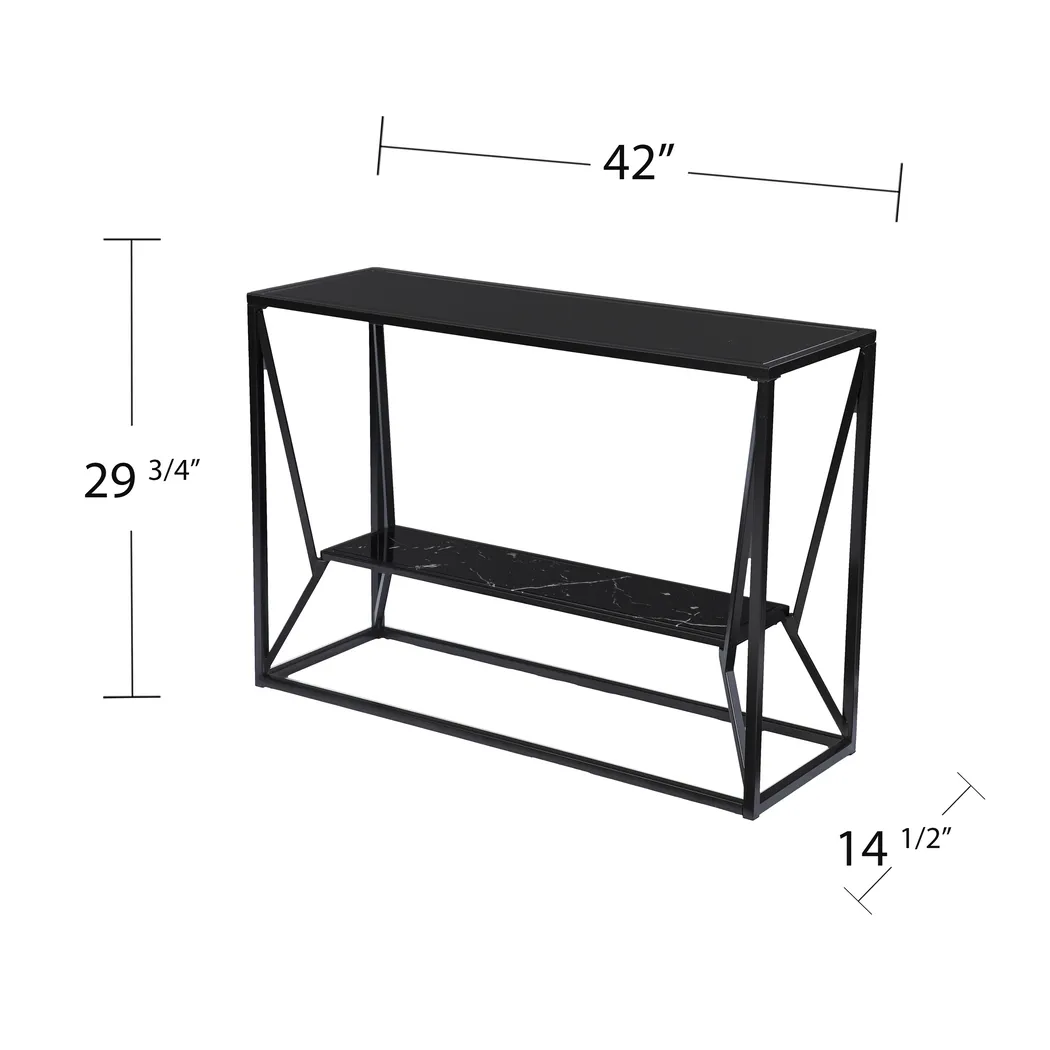Longspur Black Sofa Table - Image 6