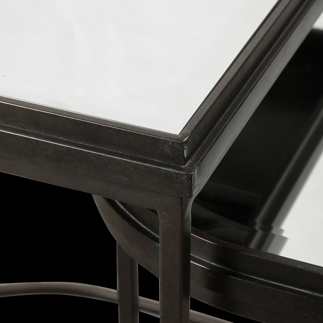 Longvue Black Nesting Table, Set of 3 - Thumbnail - Image 3