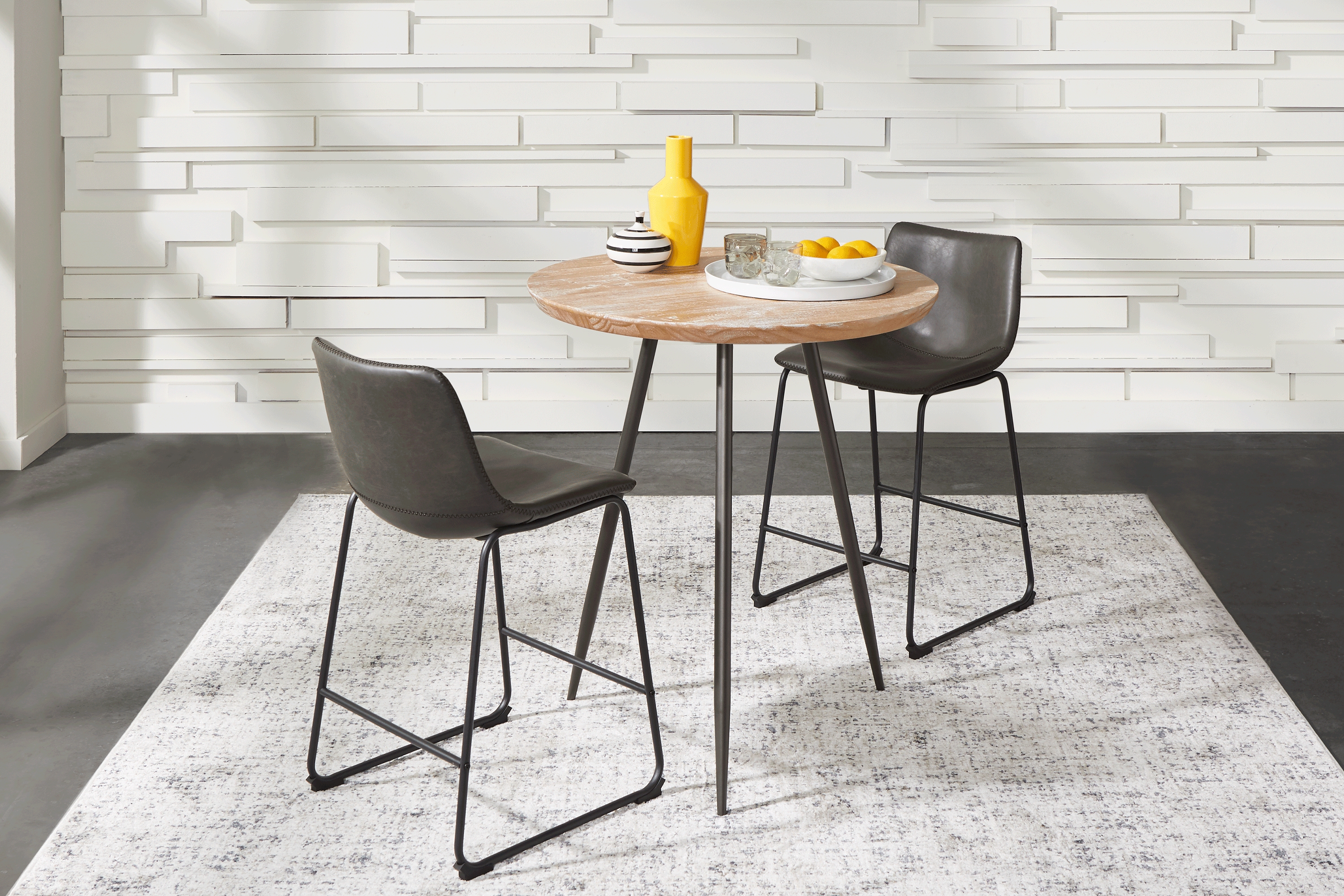 Lonia Natural 32 in. Round Counter Height Dining Table - Thumbnail - Image 2