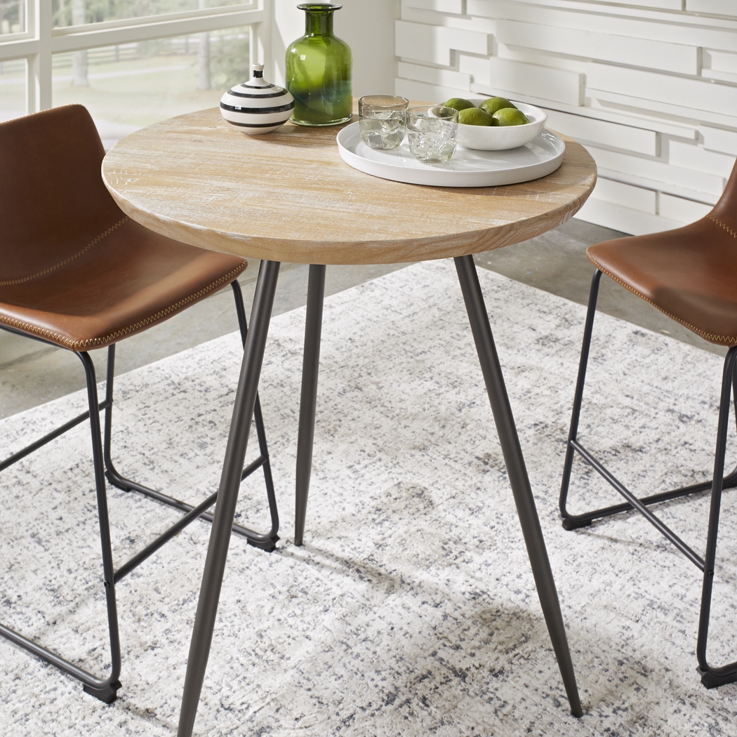 Lonia Natural 32 in. Round Counter Height Dining Table - Thumbnail - Image 4