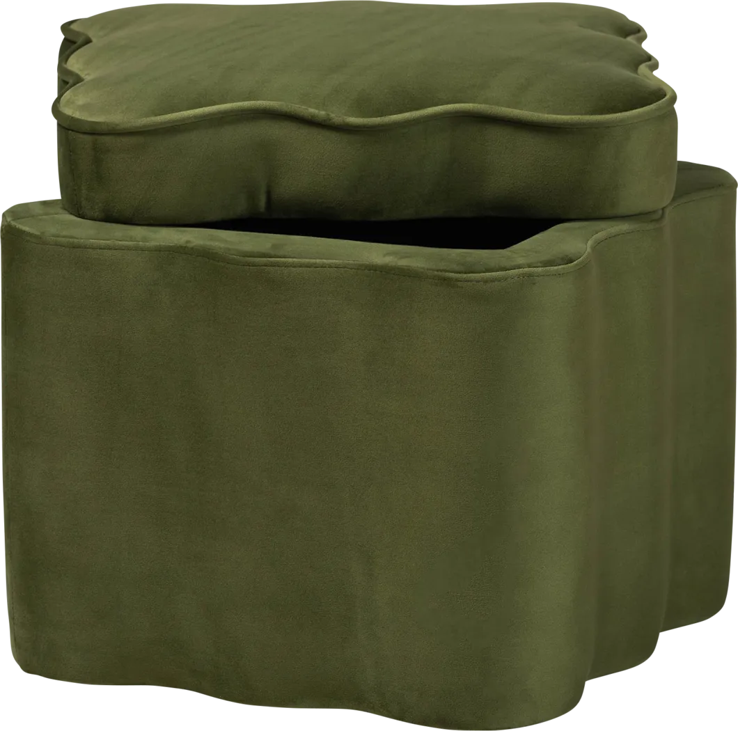 Lonice Green Ottoman - Thumbnail - Image 6