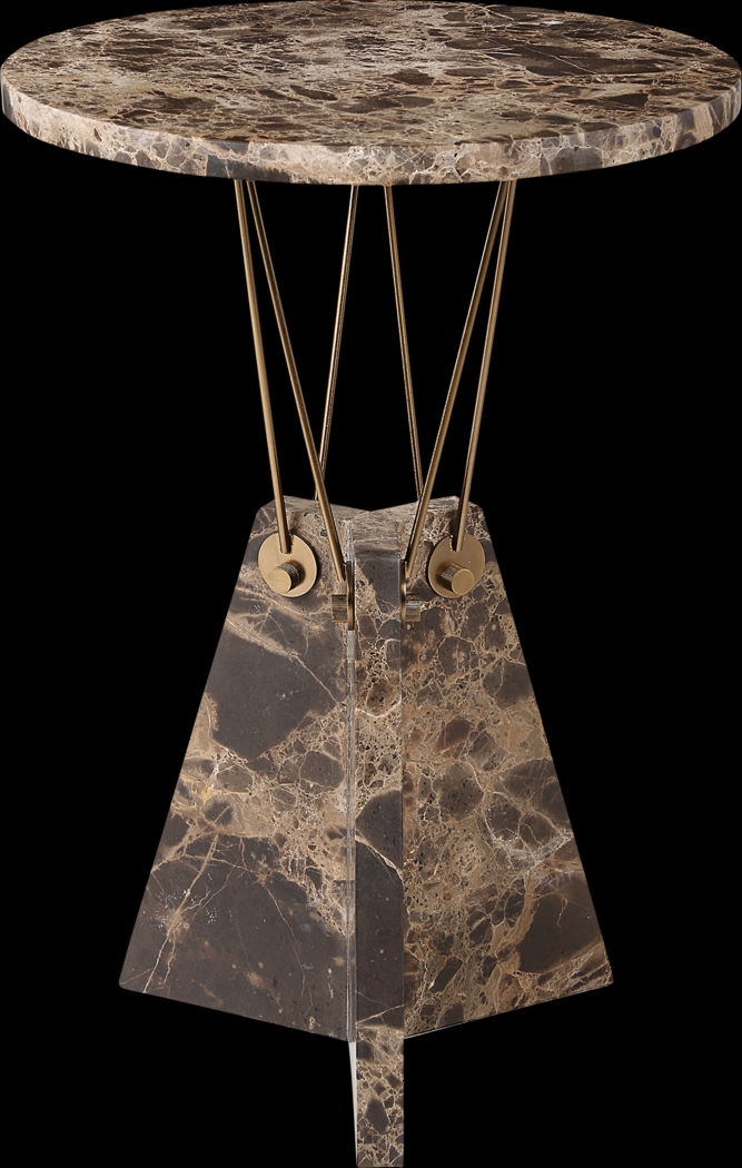 Lonin Brown Accent Table - Thumbnail - Image 4