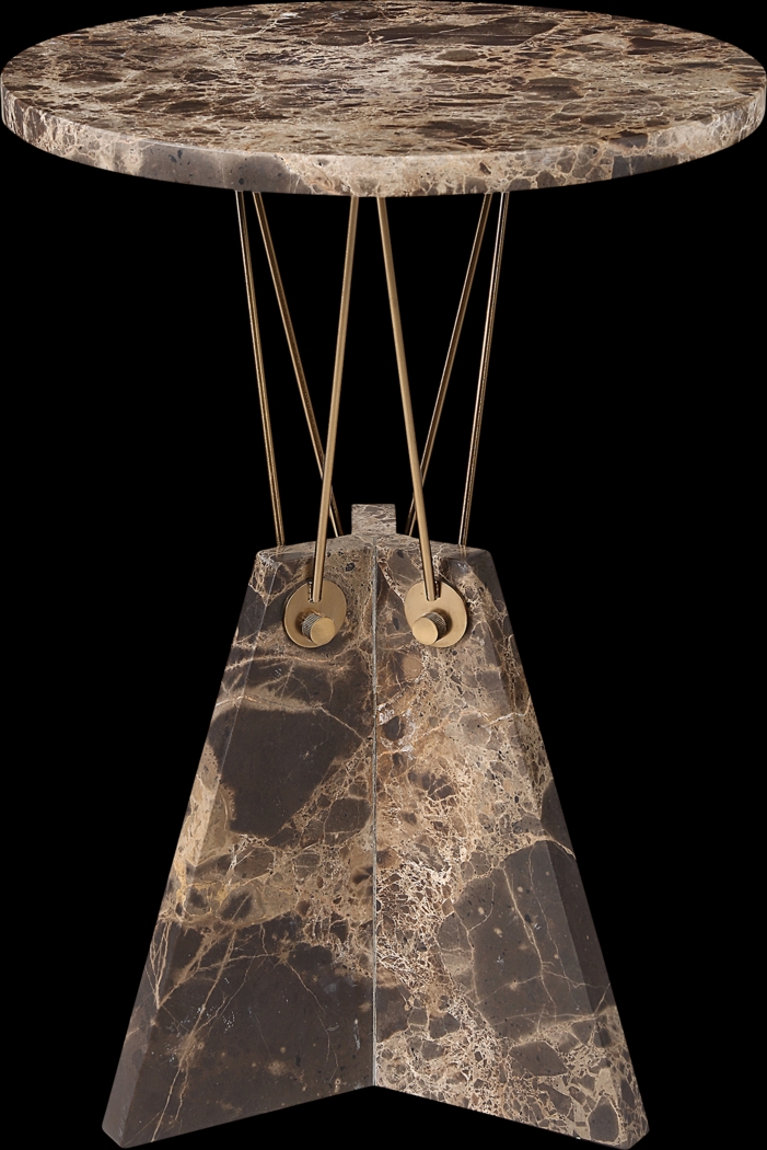 Lonin Brown Accent Table - Thumbnail - Image 1