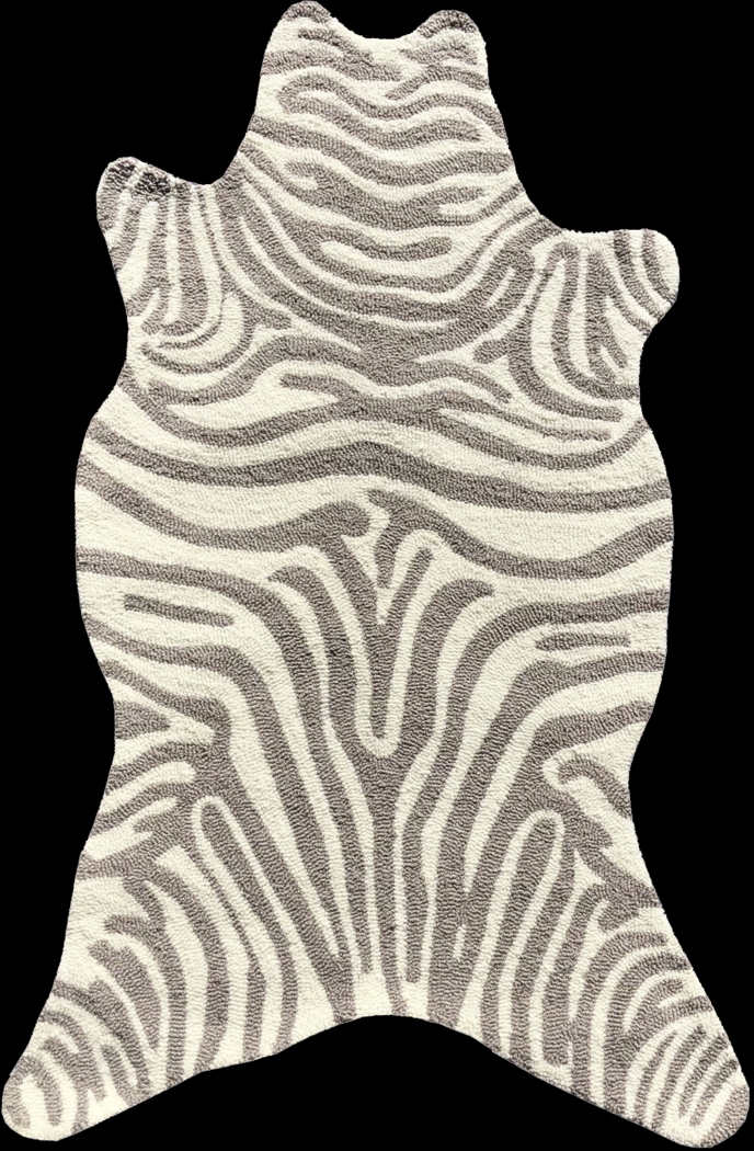 Kids Lonlu Gray 3' x 5' Rug - Thumbnail - Image 1