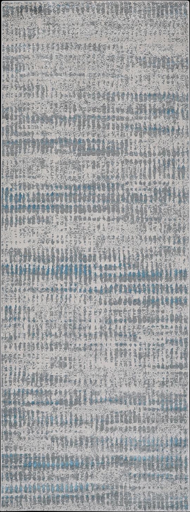 Lonree Blue 2'10 x 7'10 Runner Rug - Thumbnail - Image 1