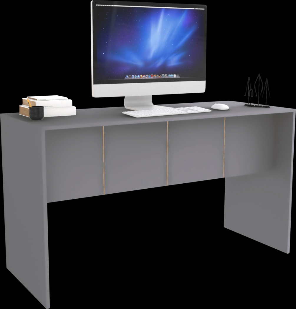 Lopseed Gray Desk - Thumbnail - Image 2