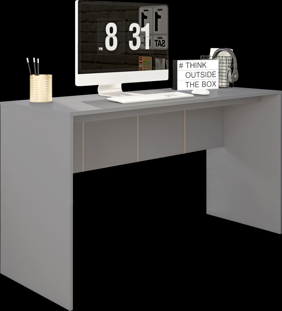 Lopseed Gray Desk - Thumbnail - Image 3