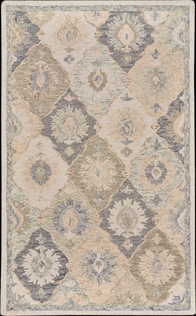 Loragua Gray/Blue 5' x 8' Rug - Thumbnail - Image 1