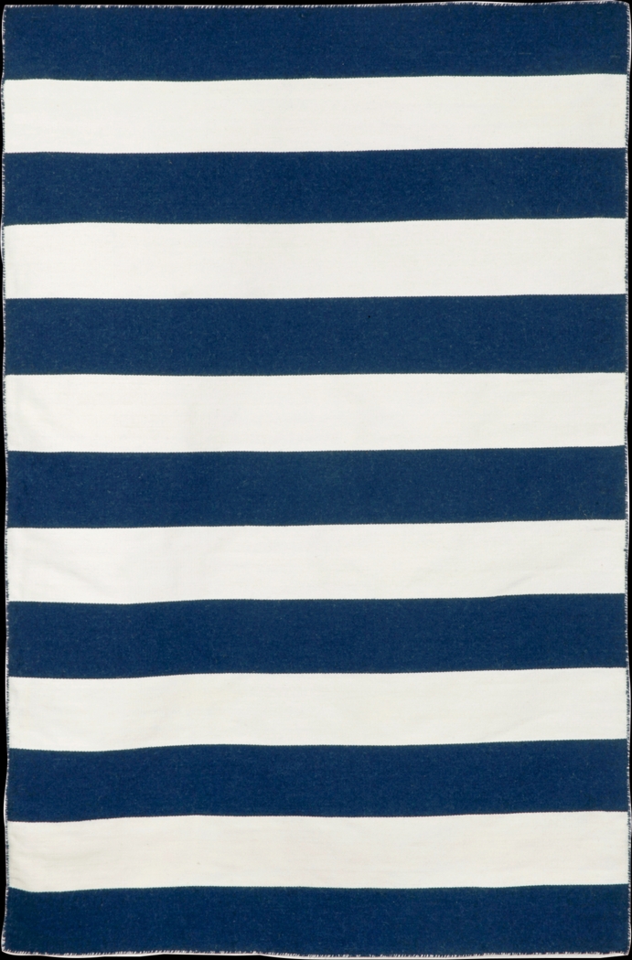 Lorahorn Navy 5' x 7'6 Indoor/Outdoor Rug - Thumbnail - Image 1