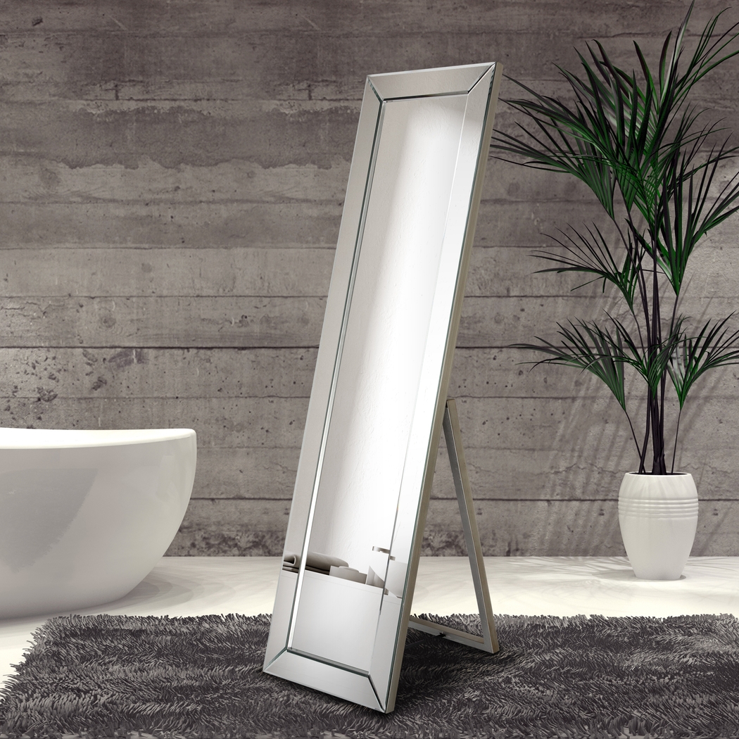 Lorai Silver Rectangular Large Mirror - Thumbnail - Image 10