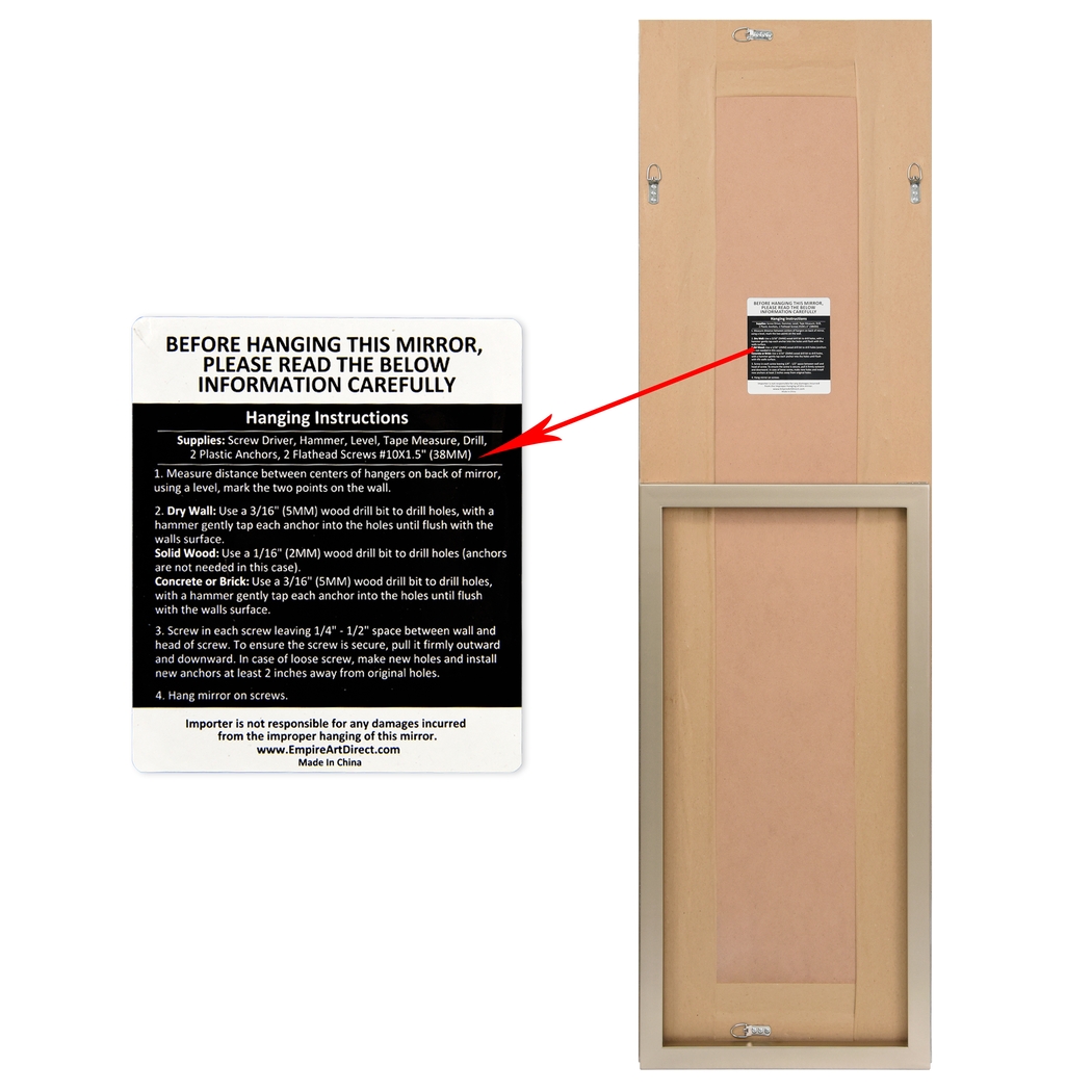 Lorai Silver Rectangular Large Mirror - Thumbnail - Image 7