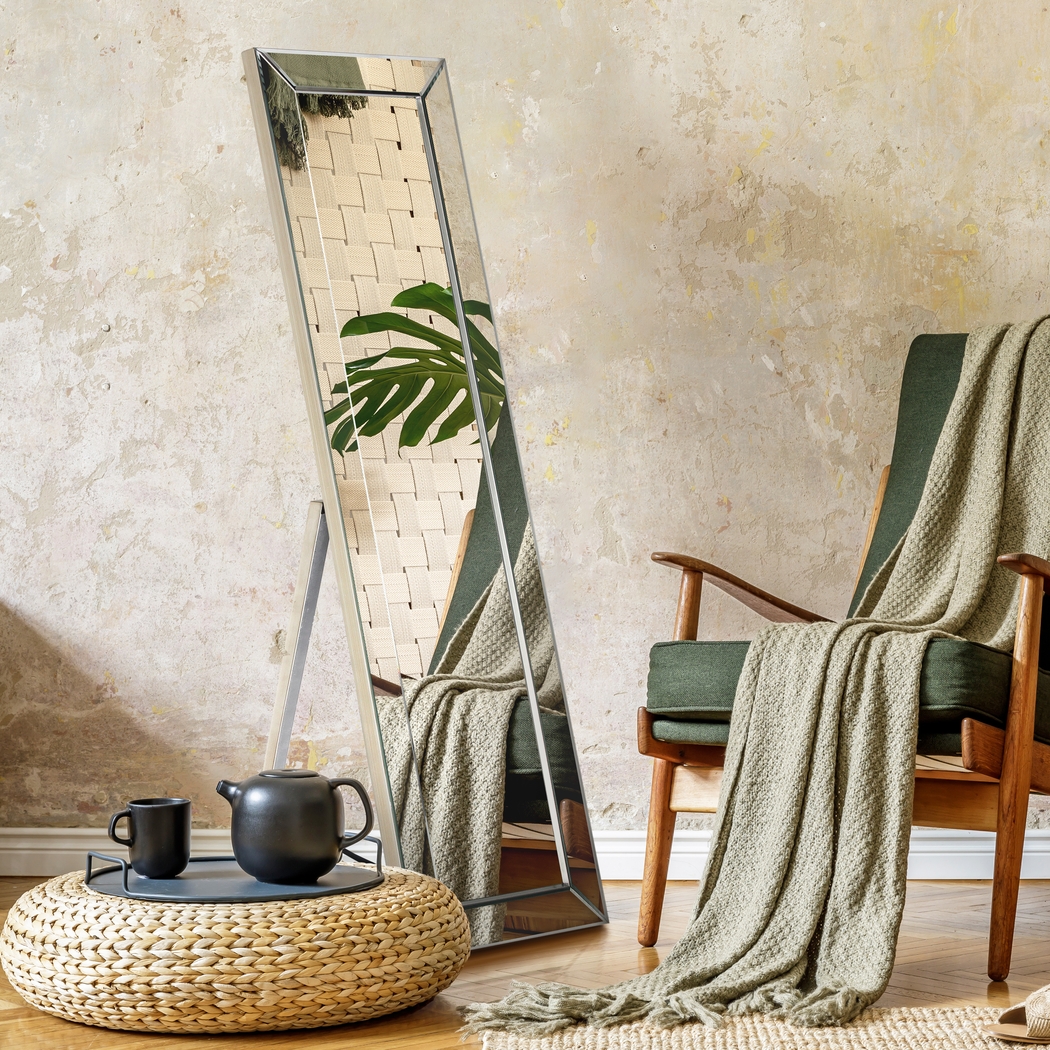 Lorai Silver Rectangular Large Mirror - Thumbnail - Image 9