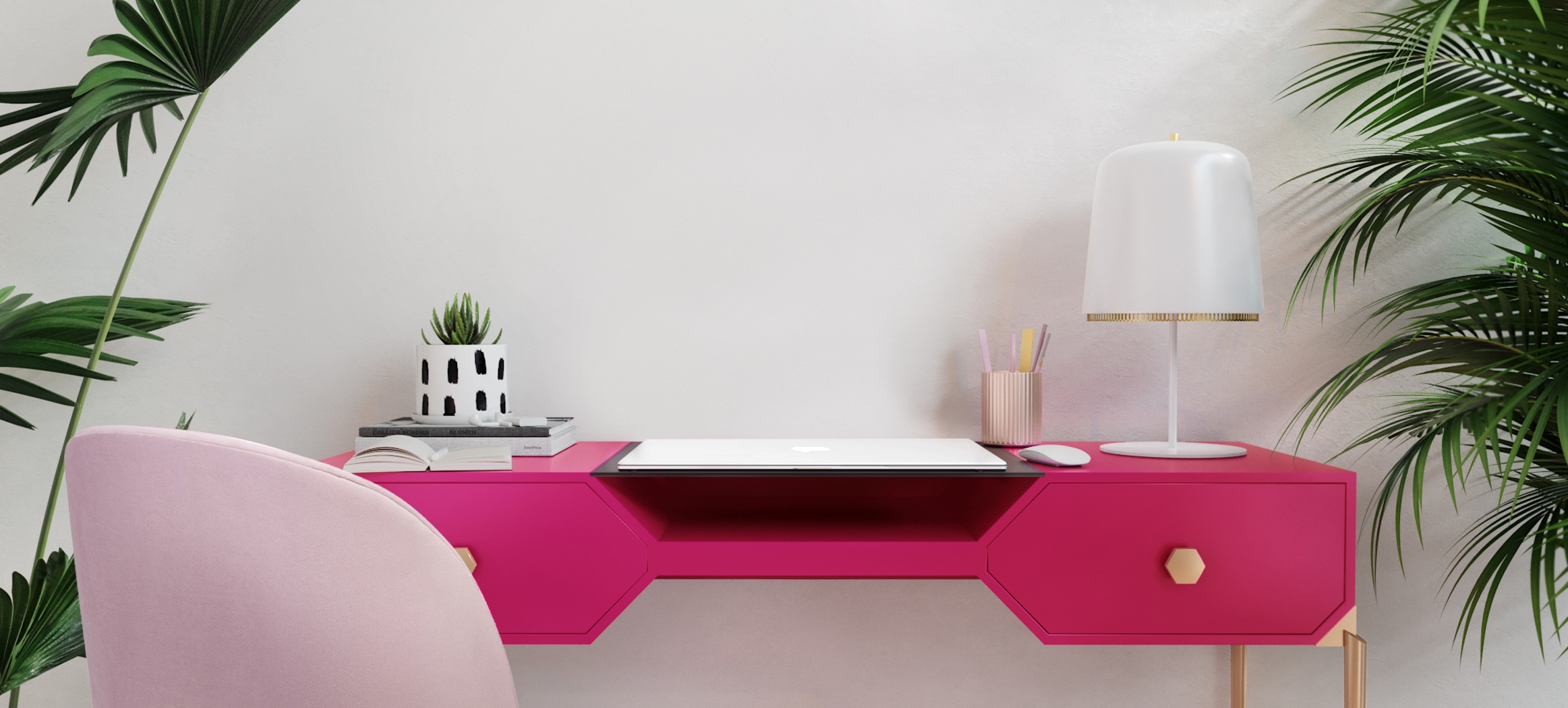 Loralane Pink Desk - Thumbnail - Image 8