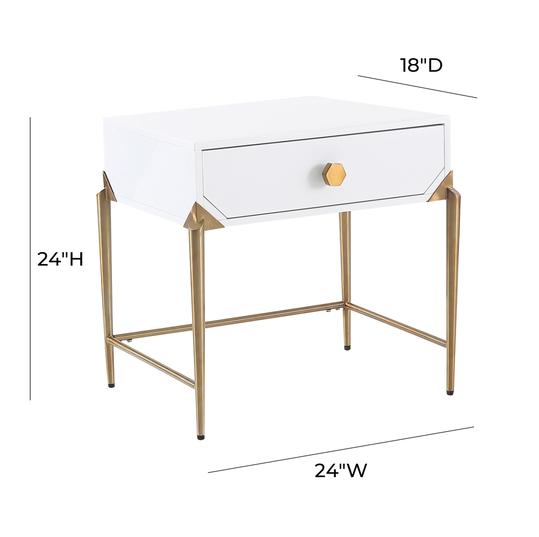 Loralane White Nightstand - Thumbnail - Image 9