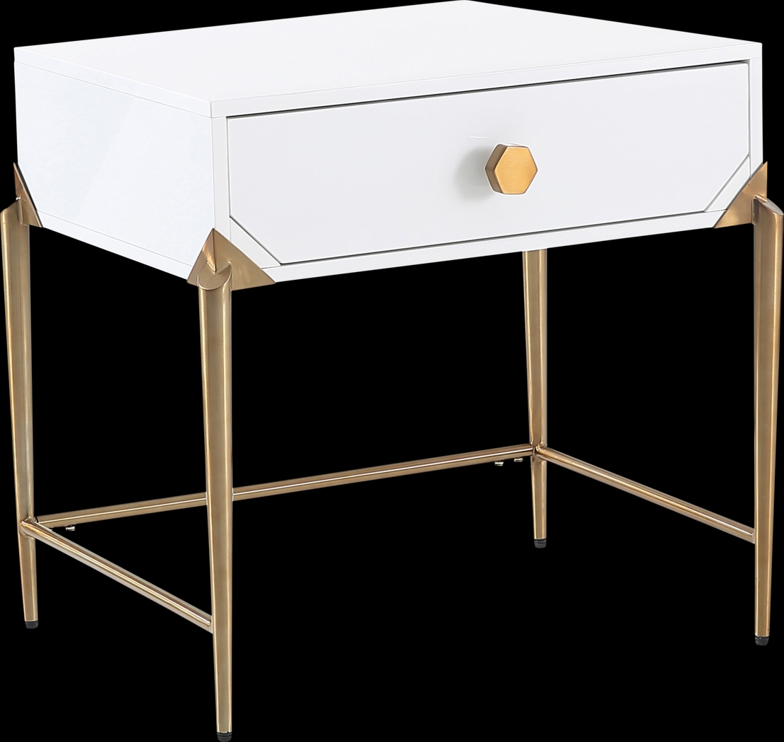 Loralane White Nightstand - Thumbnail - Image 1