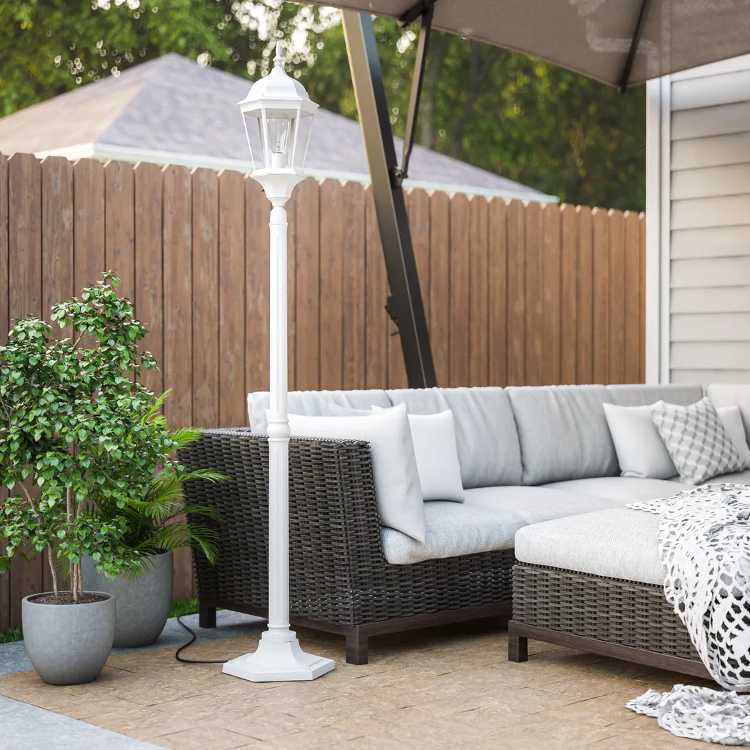 Lorane Sea White Floor Lamp - Thumbnail - Image 2