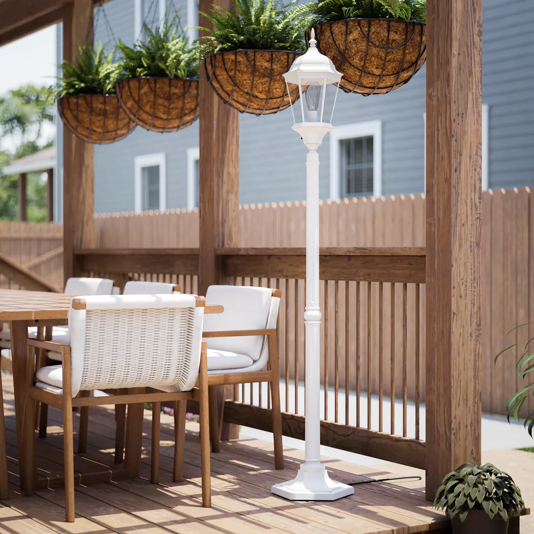 Lorane Sea White Floor Lamp - Thumbnail - Image 6