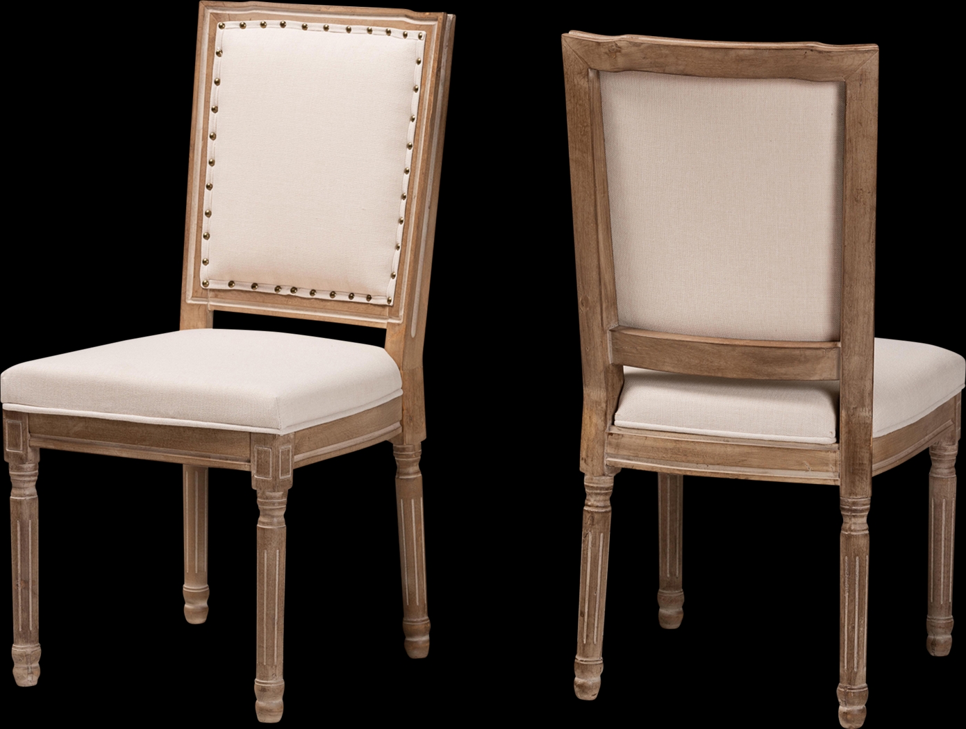 Loranne I Beige Dining Chair, Set of 2 - Thumbnail - Image 1