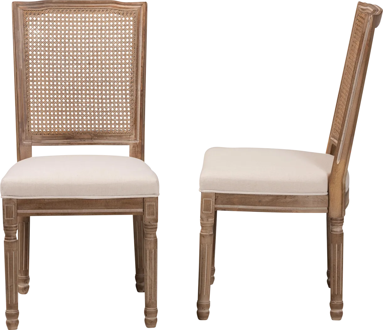 Loranne II Beige Dining Chair, Set of 2 - Thumbnail - Image 3