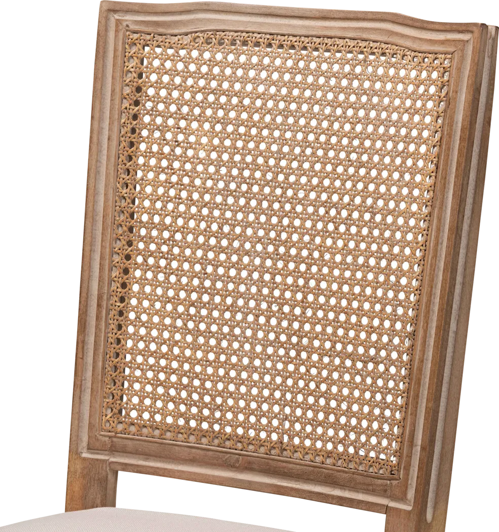 Loranne II Beige Dining Chair, Set of 2 - Thumbnail - Image 4