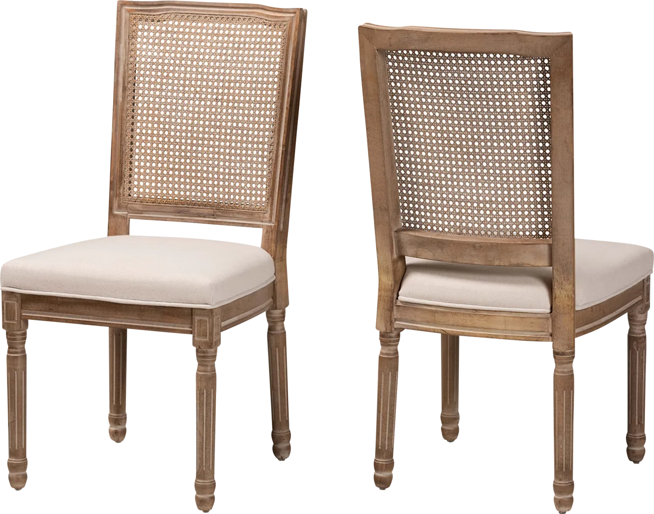 Loranne II Beige Dining Chair, Set of 2 - Thumbnail - Image 1