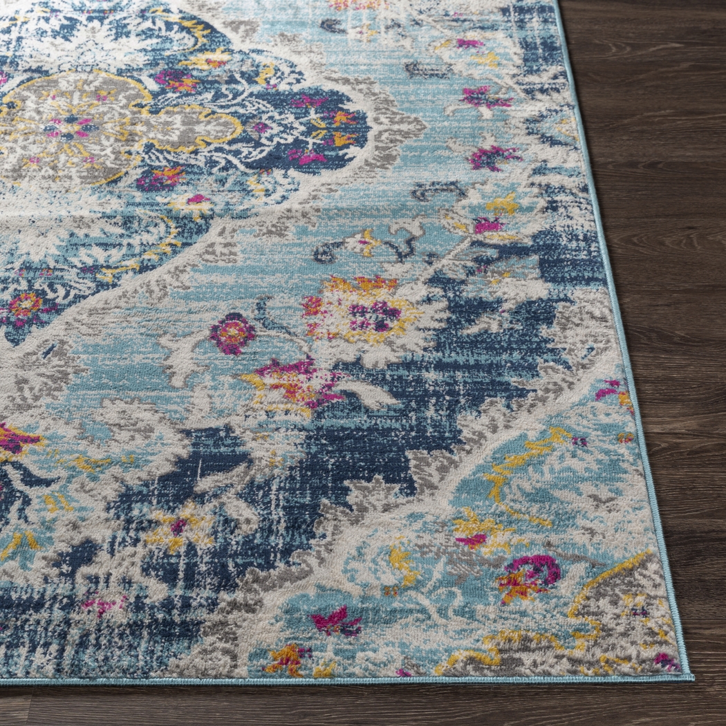 Loransa I Blue 5'3 x 7'1 Rug - Thumbnail - Image 4