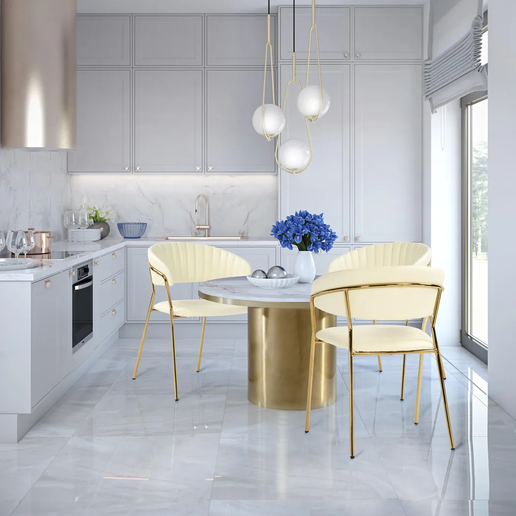 Lorean Beige Arm Chair, Set of 2 - Thumbnail - Image 6