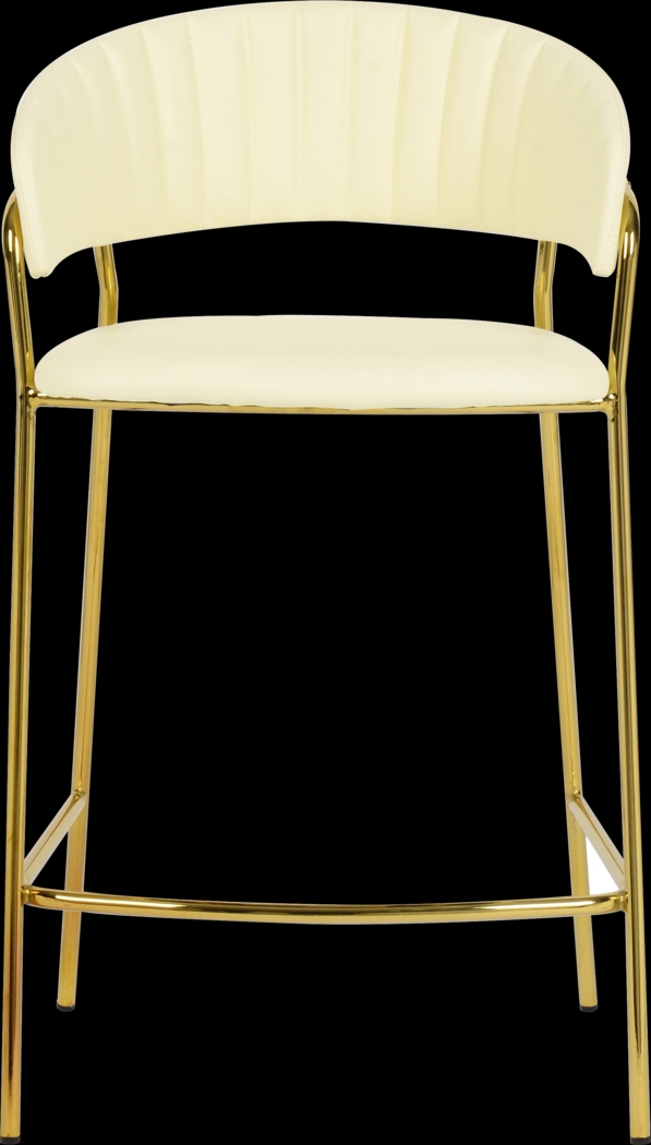 Lorean Beige Counter Height Stool, Set of 2 - Thumbnail - Image 3