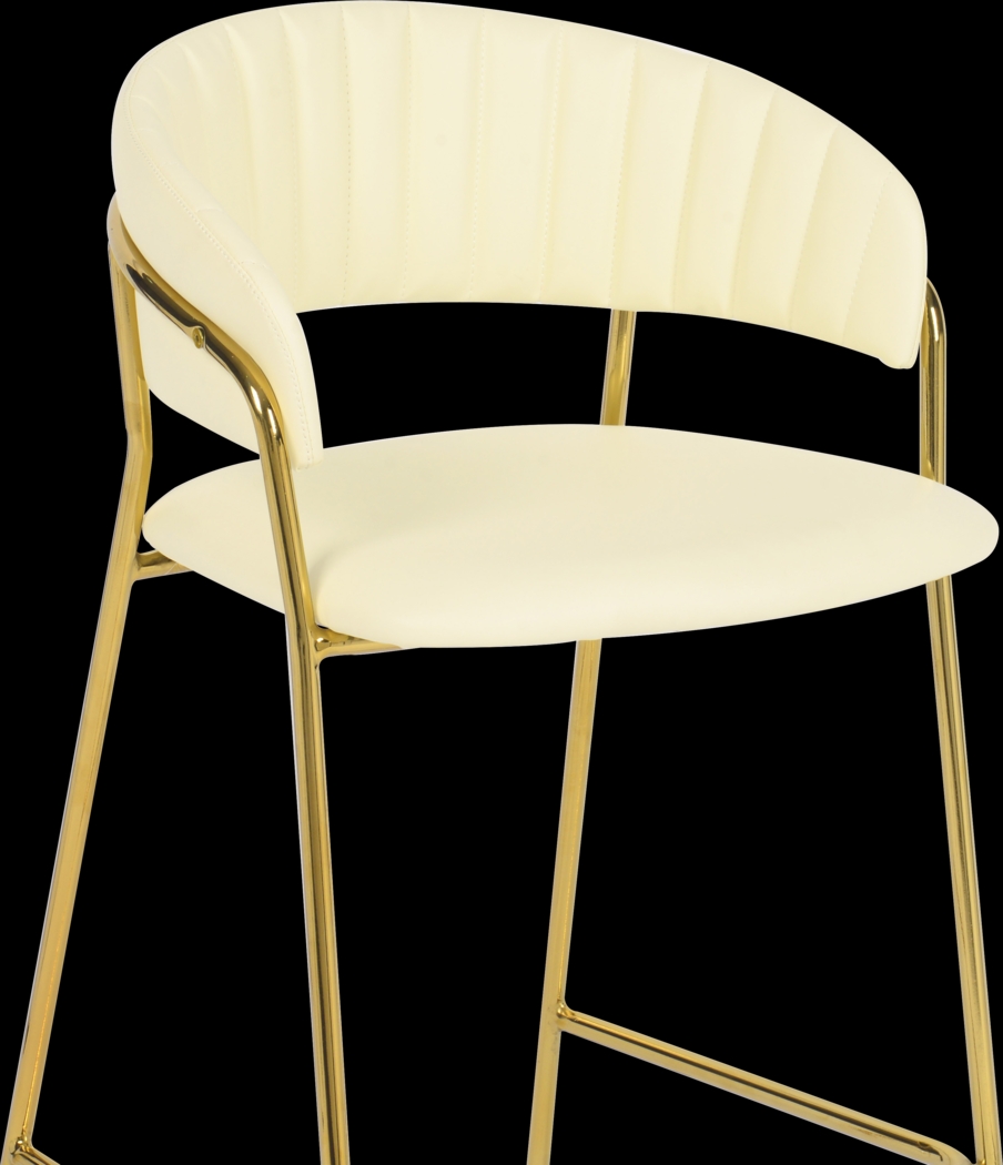 Lorean Beige Counter Height Stool, Set of 2 - Thumbnail - Image 6