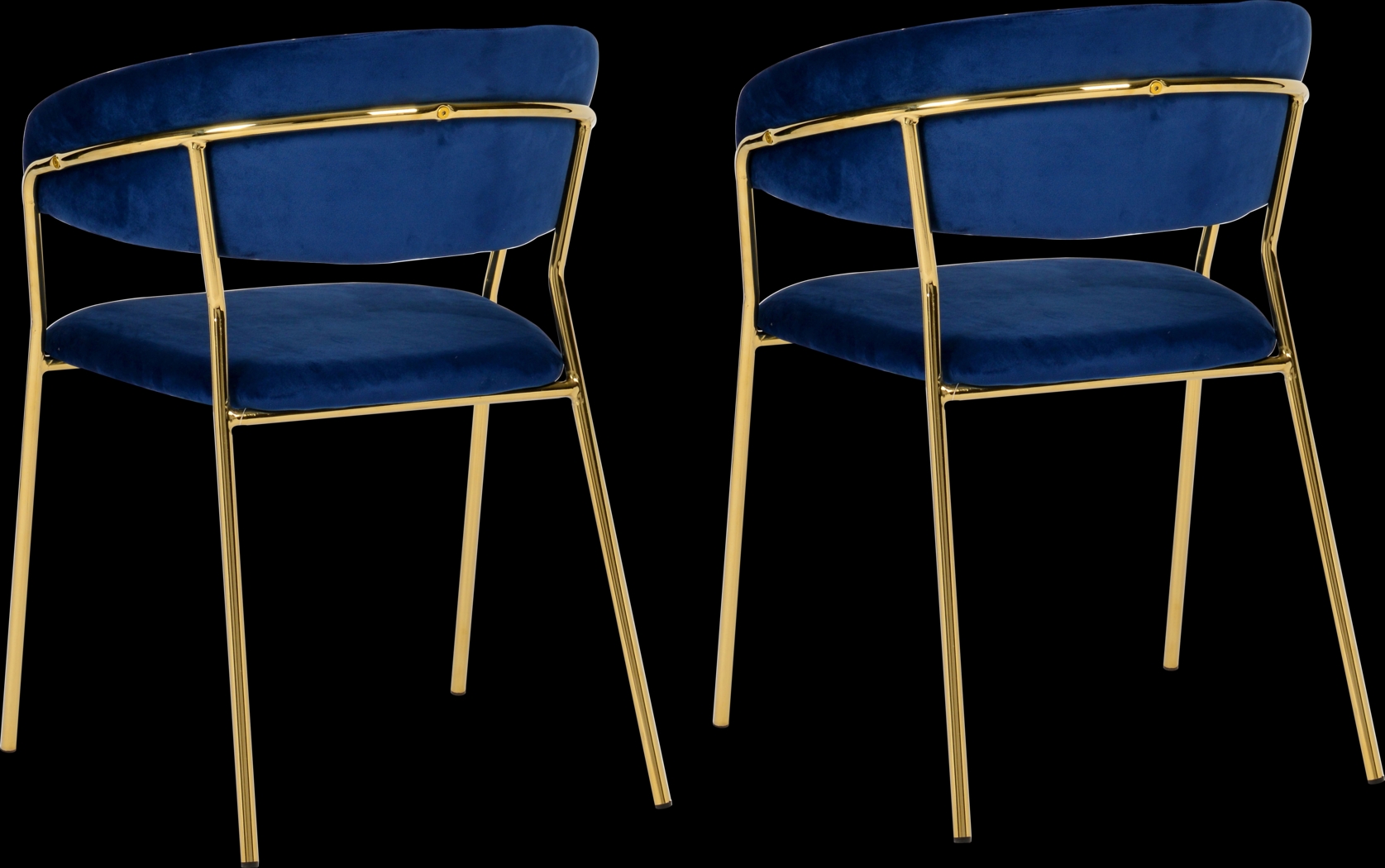 Lorean Navy Arm Chair, Set of 2 - Thumbnail - Image 5