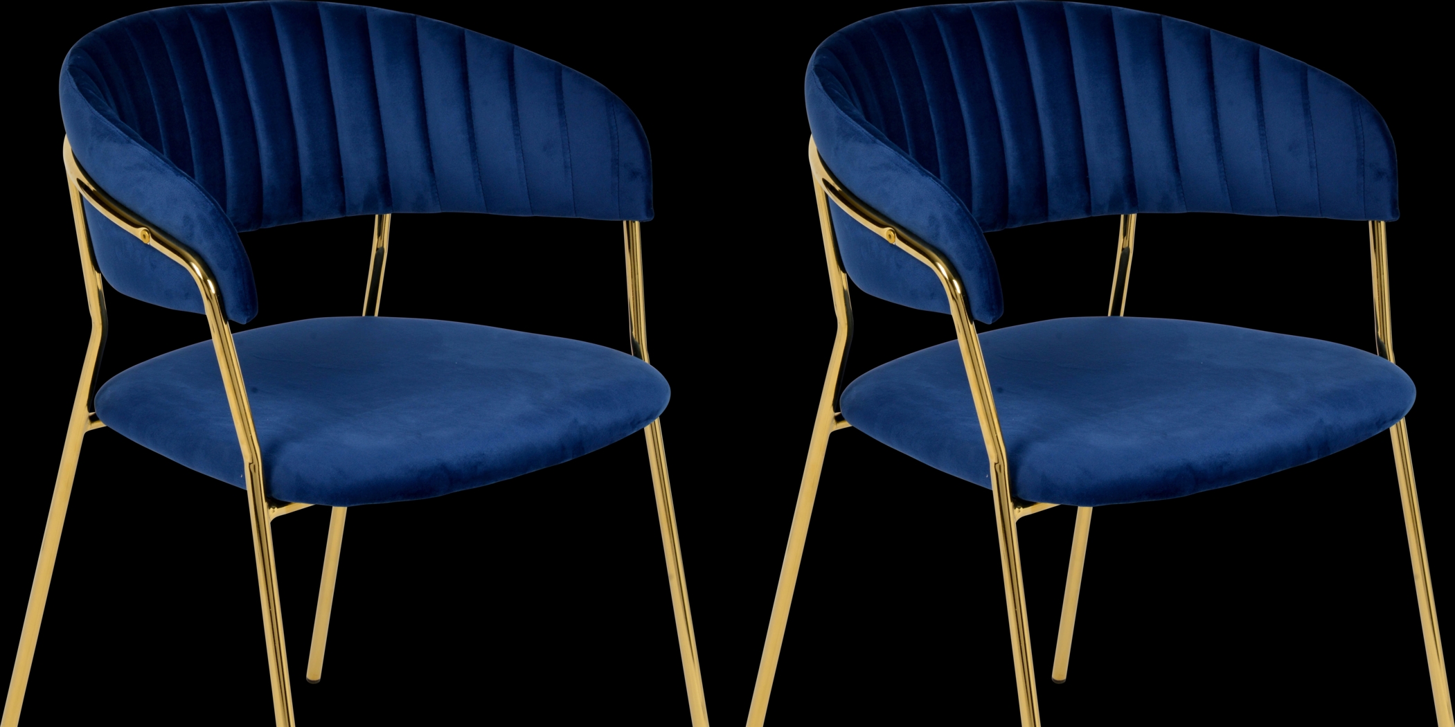 Lorean Navy Arm Chair, Set of 2 - Thumbnail - Image 6