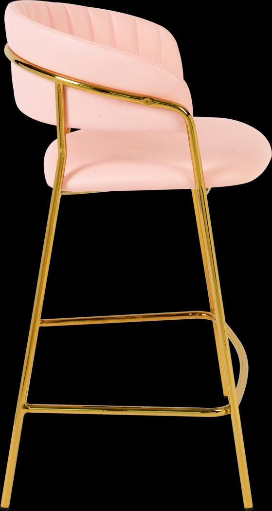 Lorean Pink Counter Height Stool, Set of 2 - Thumbnail - Image 4