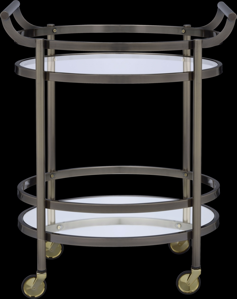 Loreen Bronze Bar Cart - Thumbnail - Image 2