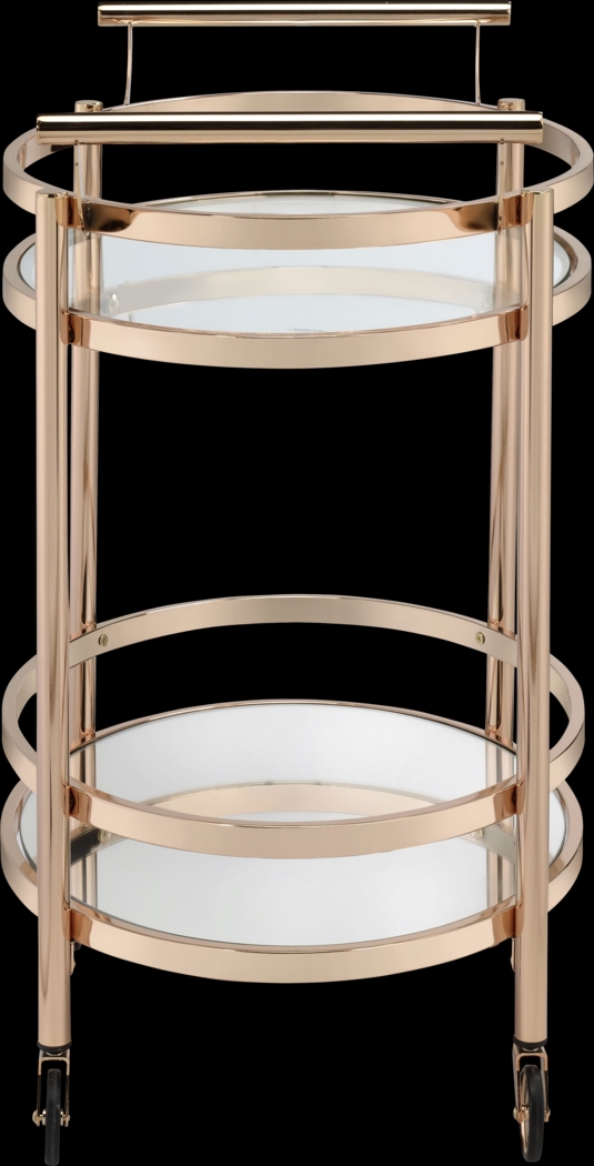 Loreen Rose Gold Bar Cart - Thumbnail - Image 4