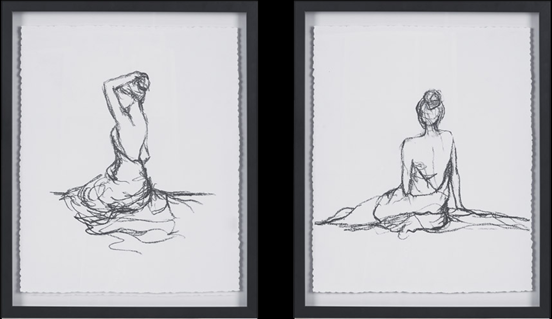Loreli Black Artwork, Set of 2 - Thumbnail - Image 1