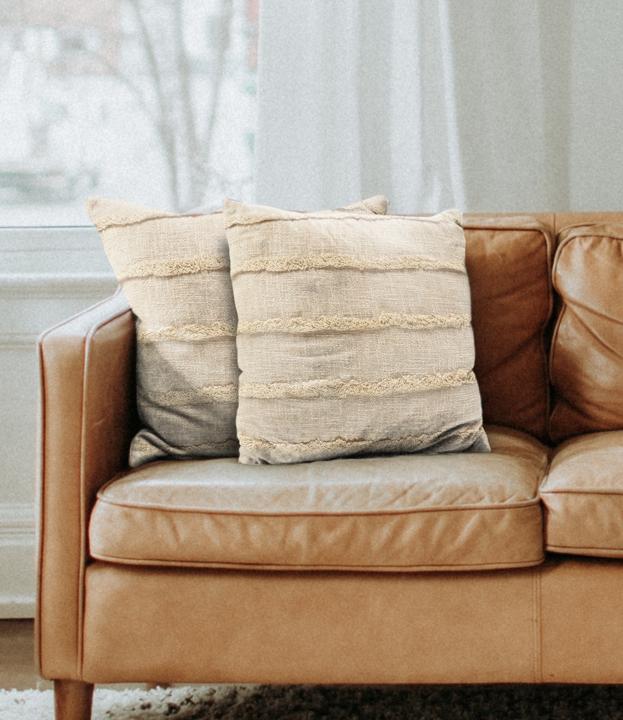 Lorelina Cream Accent Pillow Set of 2 - Thumbnail - Image 2