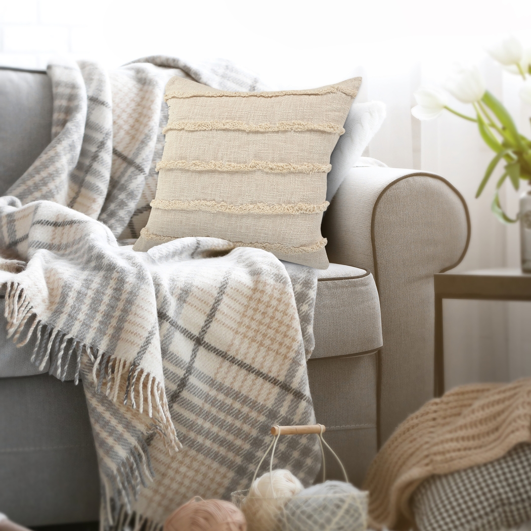 Lorelina Cream Throw Pillow - Thumbnail - Image 3